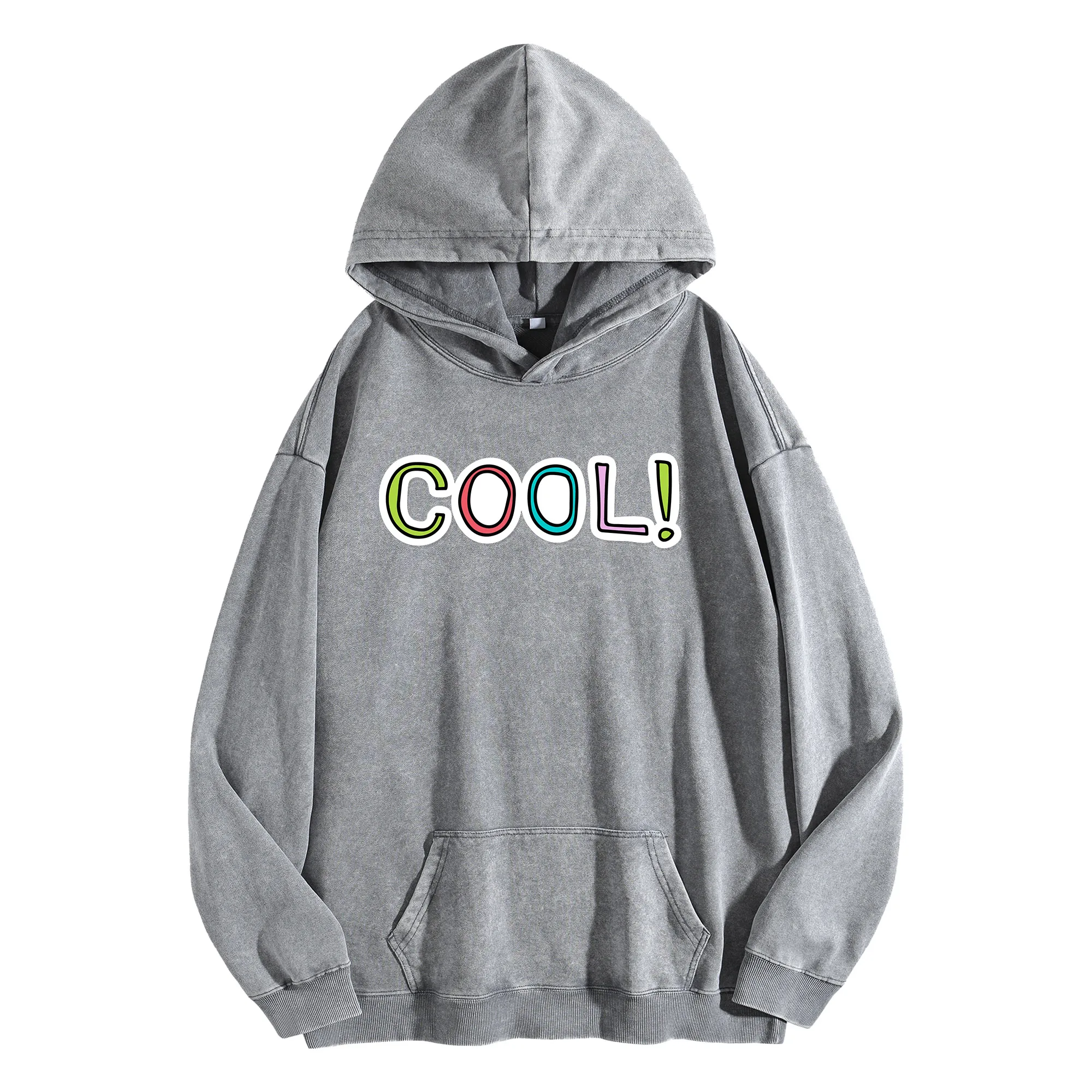 طباعة جرافيك رائعة 400G هوديي عتيق مغسول للجنسين بلوفر كبير الحجم ملابس الشارع مجموعة الخريف/الشتاء