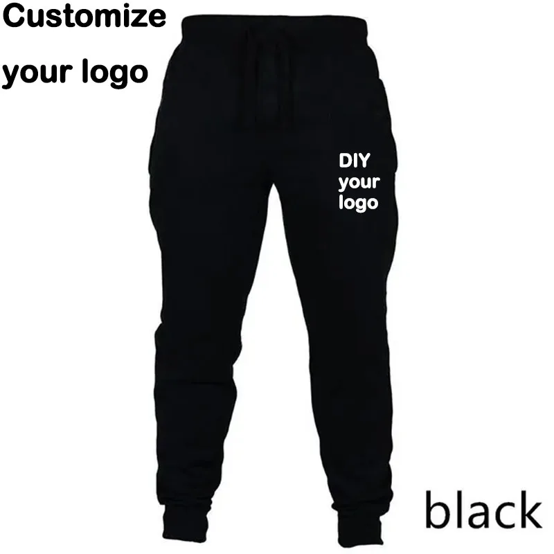 DIY customizes your logo sports pants, running fitness sanitary pants, men's and women's casual jogging pants, long pants