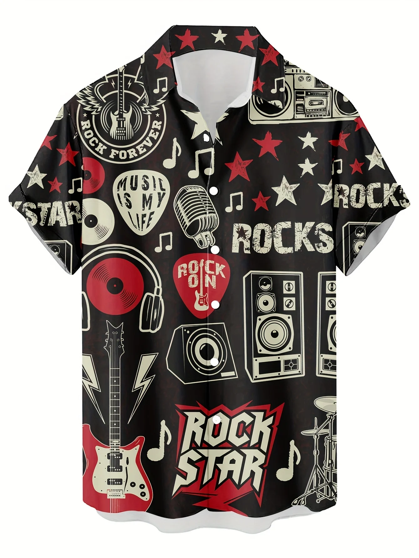

2026 Summer New Style Men's Short-Sleeved Shirt with 3D Pattern Printing - Street Casual Fashion Comfortable and Stylish