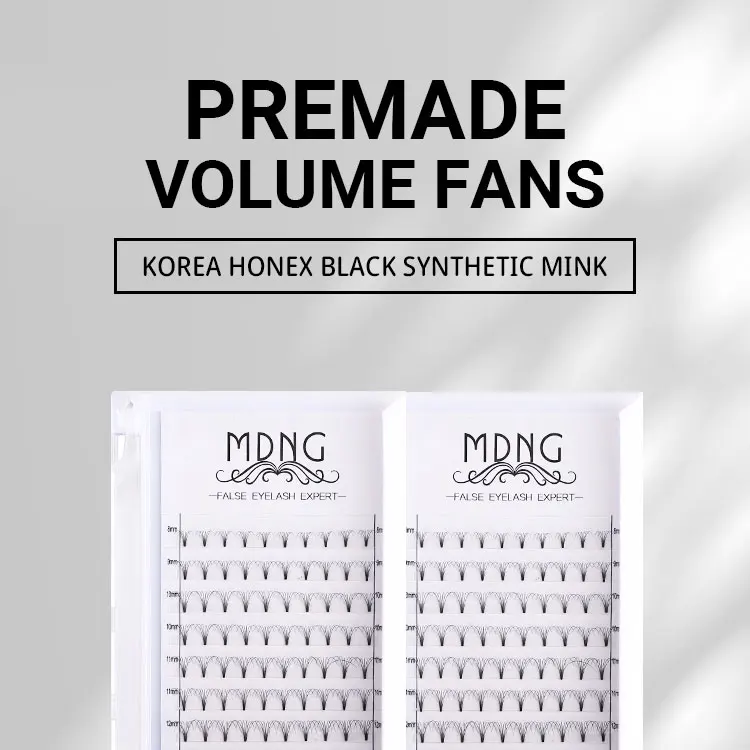 MDNG Eyelashes Premade Wide Fans 3d/4d/5d/6d/ Short Stem J  B C D Volume Professional Eyelash Extensions Faux Mink