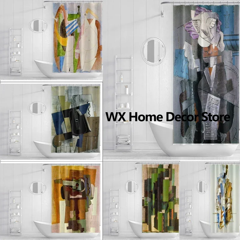 

Elegant Geometric Pattern Shower Curtain Waterproof and Mildew Resistant
