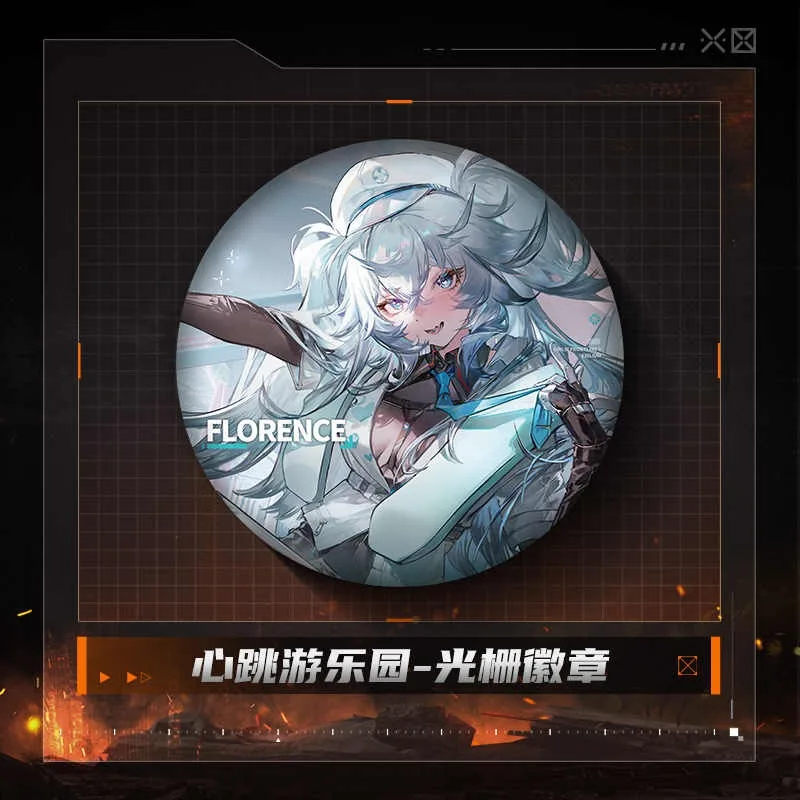 

Значок Florence GIRLS' FRONTLINE 2:EXILIUM для косплея по аниме, милый декор для сумки, подарок на Хэллоуин, Рождество, для фанатов, отправка друзьям