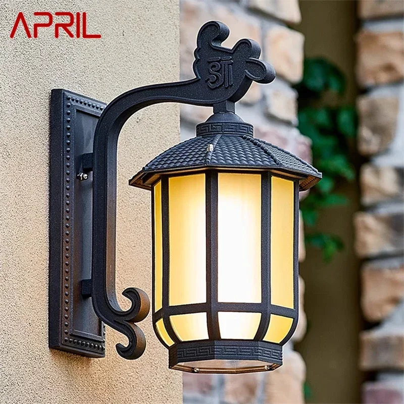 APRIL Contemporary LED Outdoor Wall Lamps Electric Simplicity Waterproof Balcony Hallway Courtyard Villa Gate Hotel