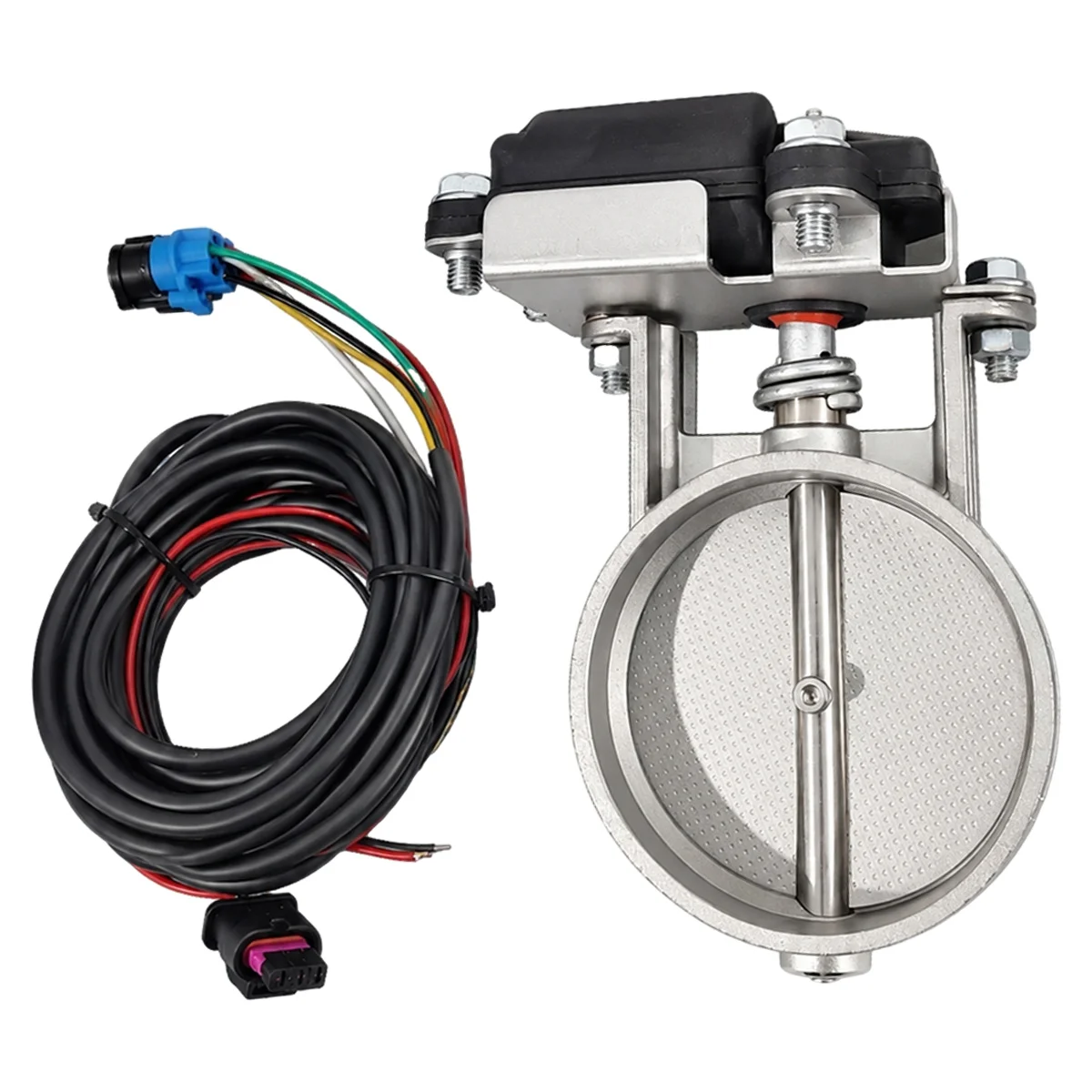 Button-Operated Electric Exhaust Control Valve Unit Excellent Sealing Universal High Flow 2