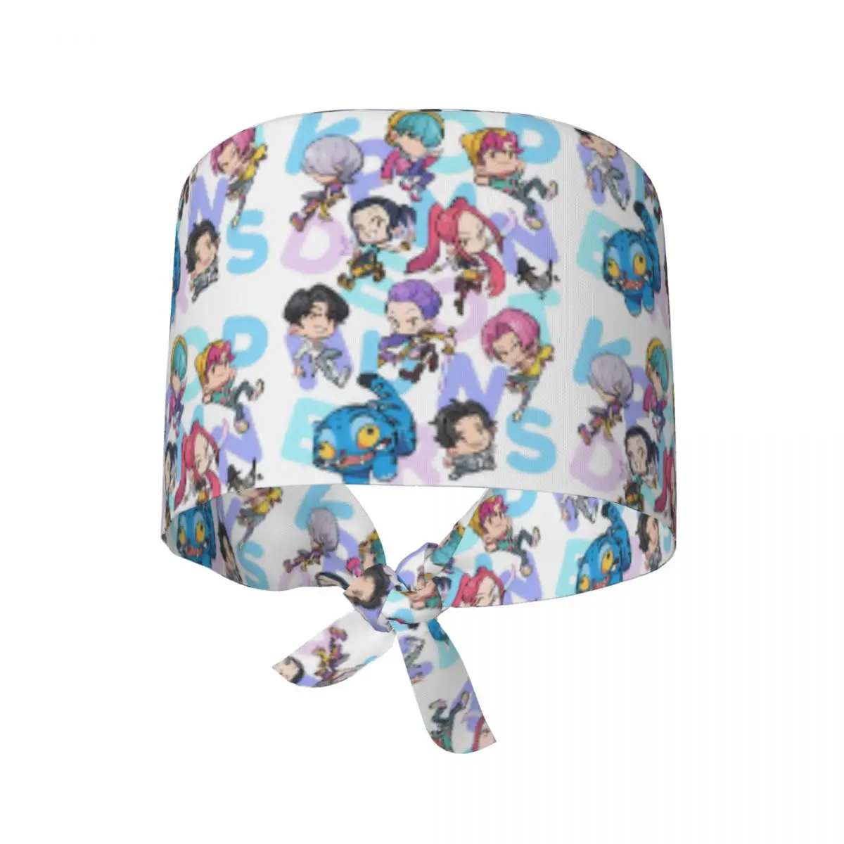 Czapki pielęgniarskie Saja Boys, czapka robocza unisex dla kobiet, Huntrix Kawaii, czapka medyczna z wiązaniem z tyłu, wygodna, elastyczna.