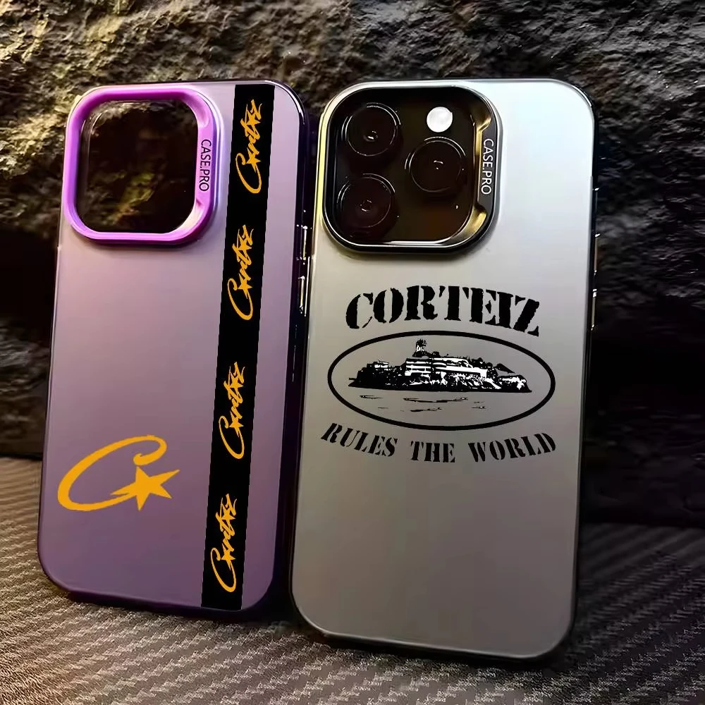 Чехол для телефона The World-C-Corteizs для iPhone 17, Air 16, 14, 13, 12, 11 Pro Max XS XR 15 Plus 16E 17Pro, противоударная задняя крышка