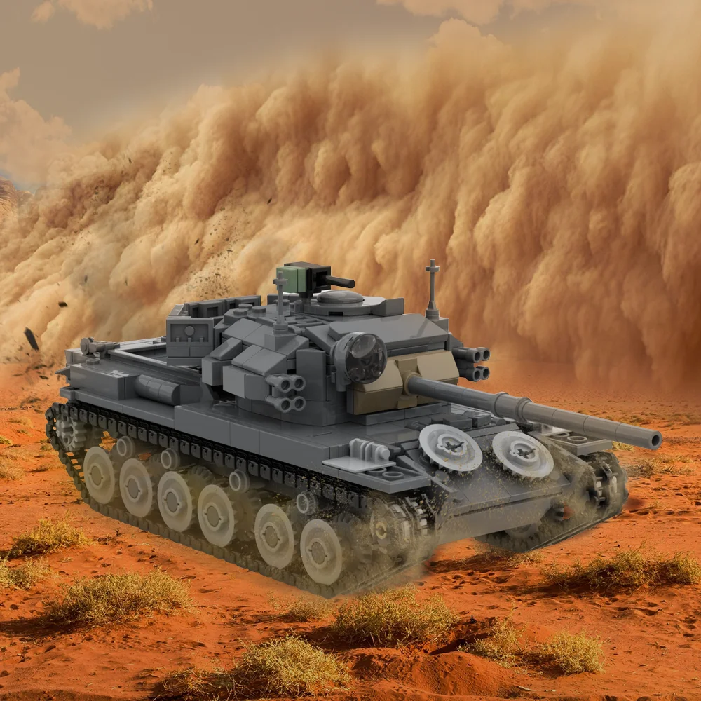 Gobricks MOC Centurion mk. 5/1 Tank Bricks Military Olifant Tank Centurion Armoured Recovery Vehicle (ARV) Building Blocks Toys