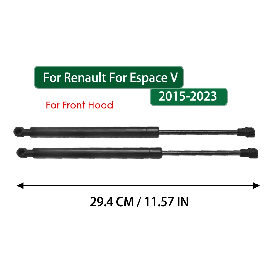 2pcs Front Bonnet Gas Springs for Renault Espace V 2020-2015-2023 1.6 1.8 2.0 654702253R