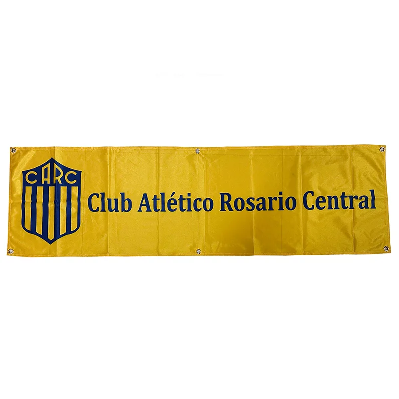 Flag of Argentina Club Atletico Rosario Central Banner Custom banners 1.5*5ft (45*150cm)  Advertise Dec Indoor Outdoor Flags