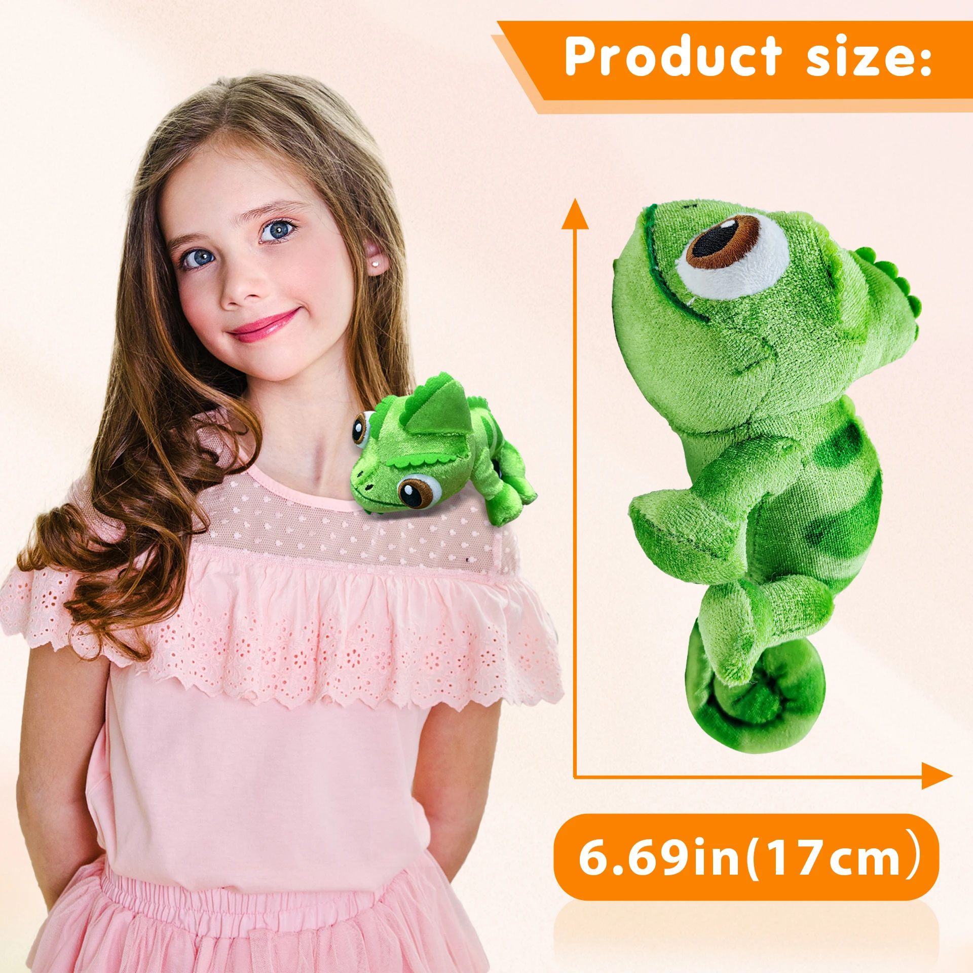 2026 جديد باسكال رابونزيل الحرباء ألعاب من نسيج مخملي لينة محشوة الحيوانات أفخم الكتف أفخم مناسبة للحفلات هدية مثالية عيد الميلاد #2