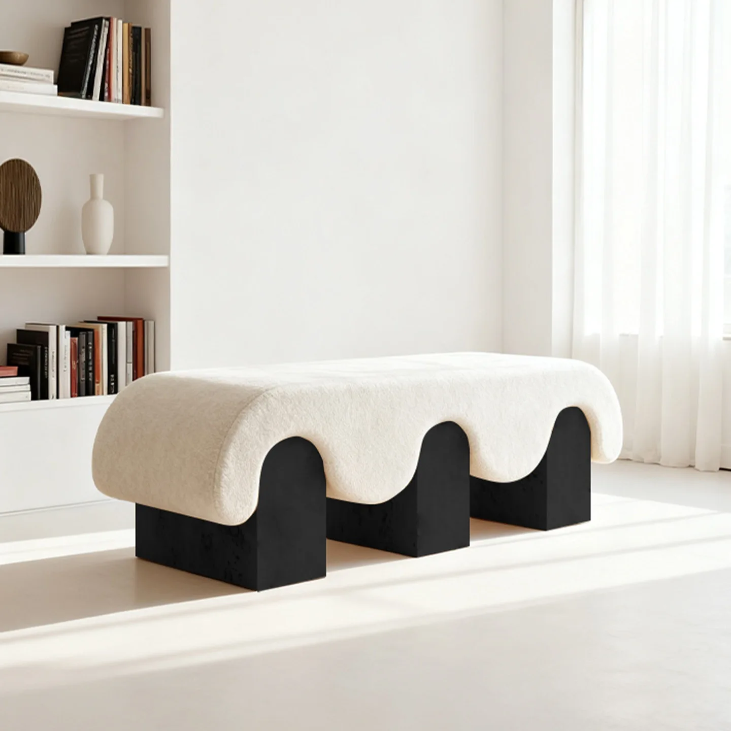 Home door shoe stool, living room bedroom, clothing store bench