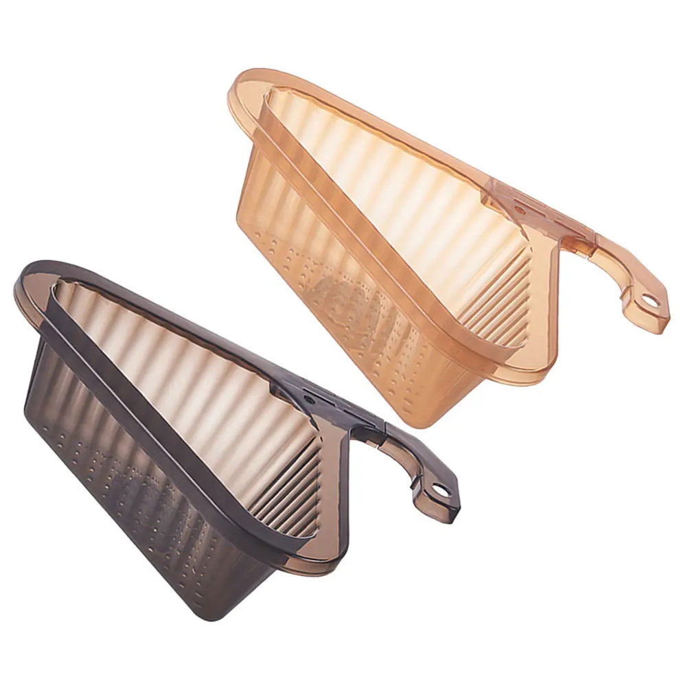 

2 шт. угловые сетчатые фильтры для слива в раковине, быстрое сливание, регулируемый размер, экономия места, кухонный гаджет, фильтр для отходов в раковине