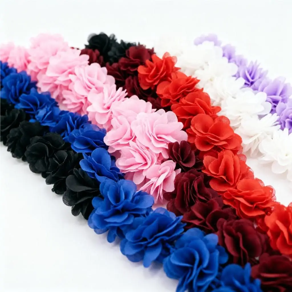 (1 meter) Chiffon Mesh Lace Fabric Webbing Party Decoration Flower Diy Gift Ribbons Crafts Non-woven Fabrics Base