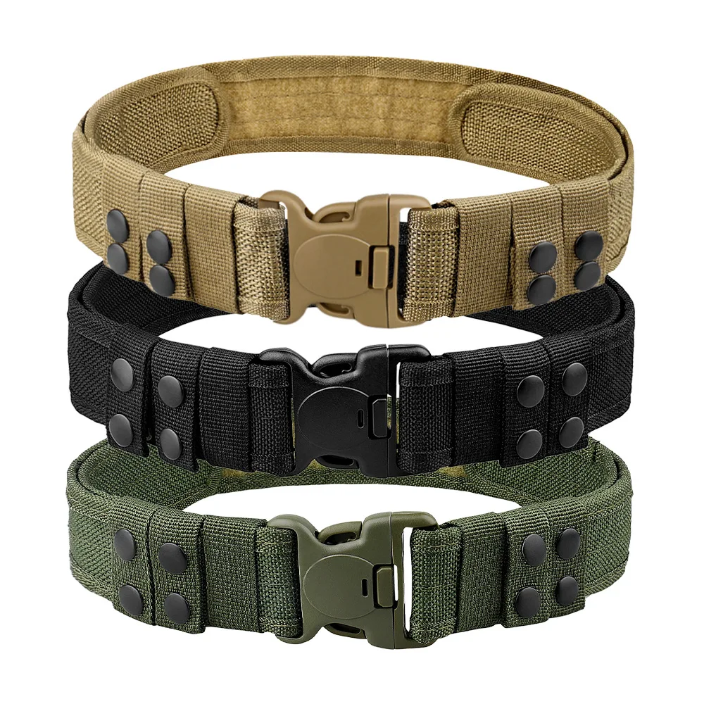 1pc Quick Release Tactical Belt for Men Fashion Style Combat Belt for Outdoor Activities and Fishing