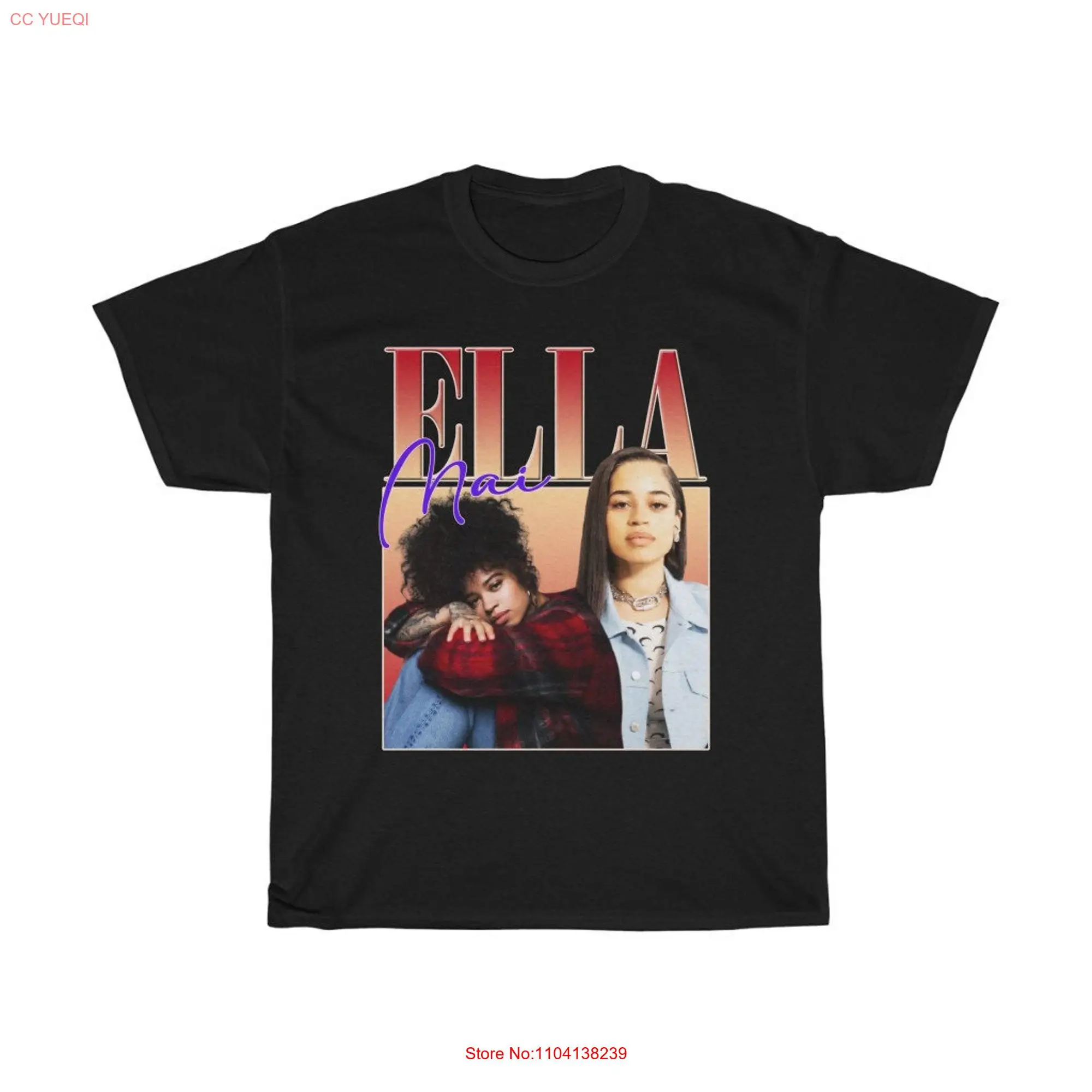 Ella Mai shirt T hypebeast vintage 90s rap Best Seller long or short sleeves