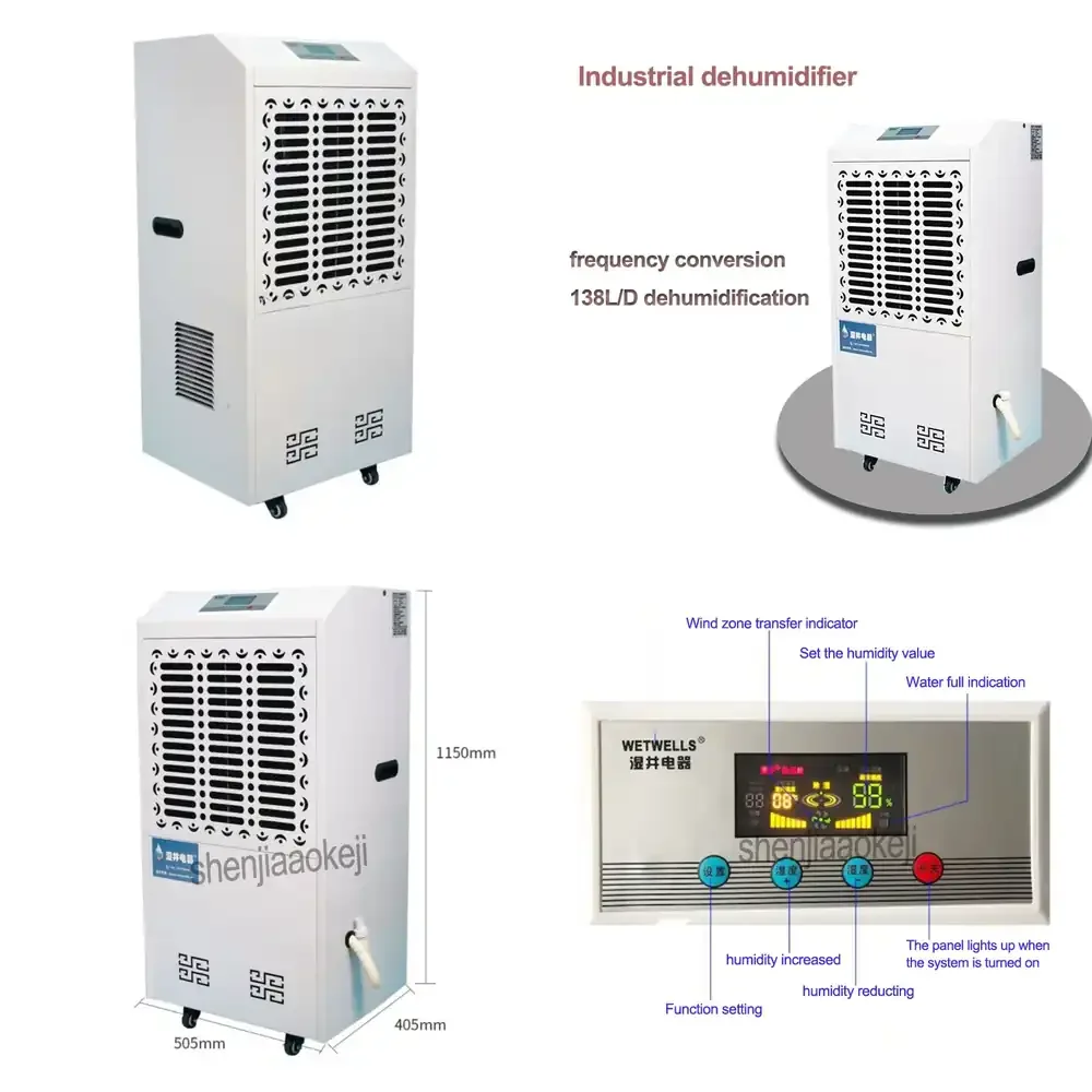

high power air dehumidifier MCH-7138B industrial warehouse, basement, workshop,engine room dehumidifier machine
