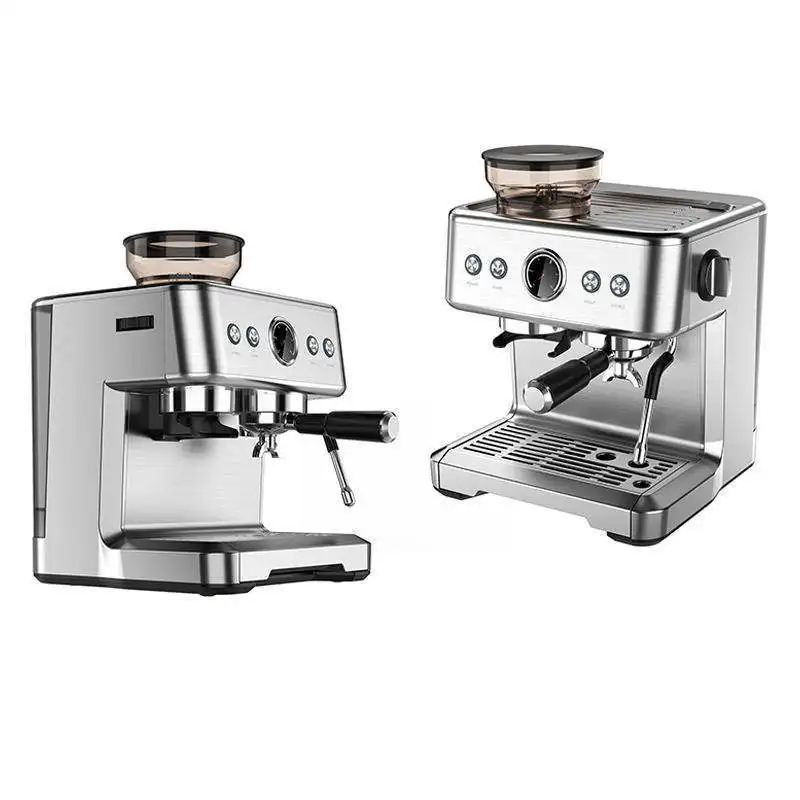 Grinding Beans Frothed Milk Integrated Semi-Automatic Coffee Electric Espresso Machine