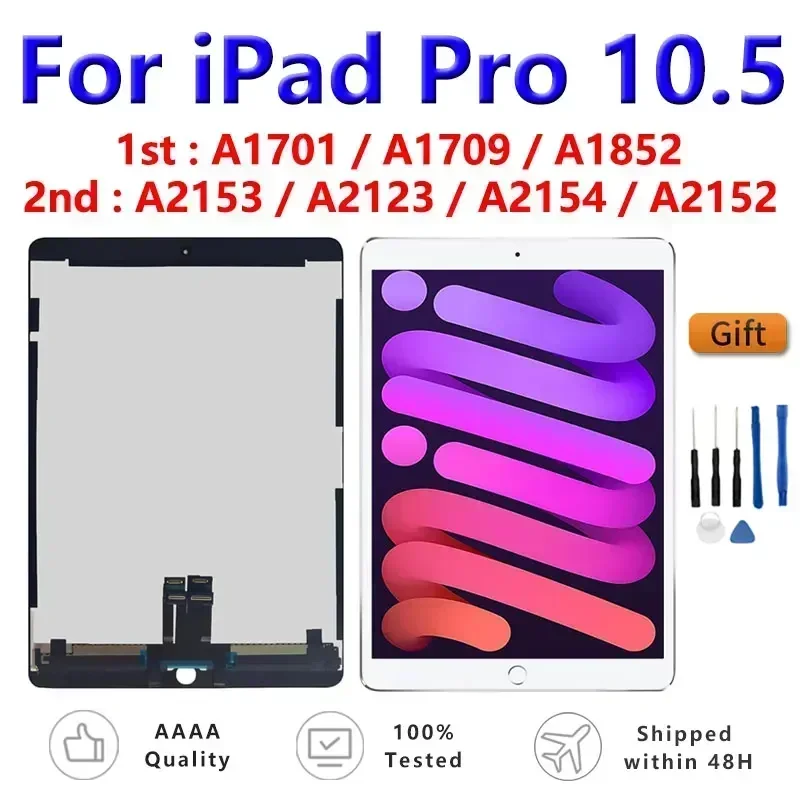 OEM LCD For Apple iPad Pro 10.5 1st 2nd 2017 A1701 A1709 A1852 iPad Air 2019 A2153 A2123 A2154 Display Touch Screen Assembly