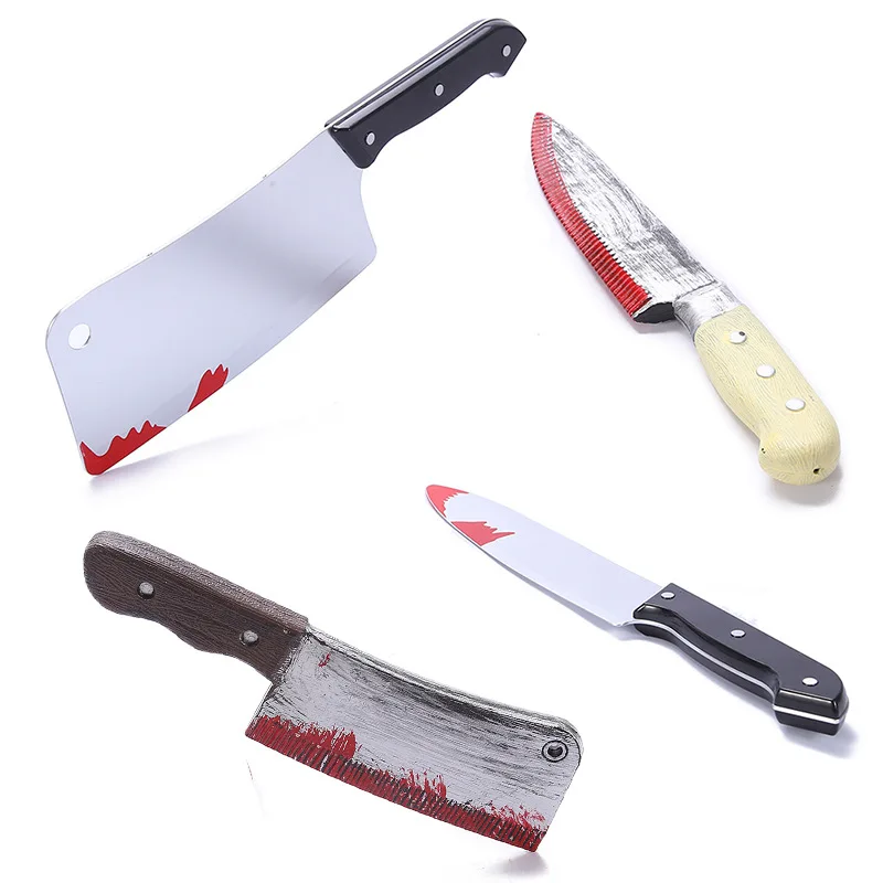 Halloween Festival Knife Performance Kitchen Knife Cosplay Plastic Props