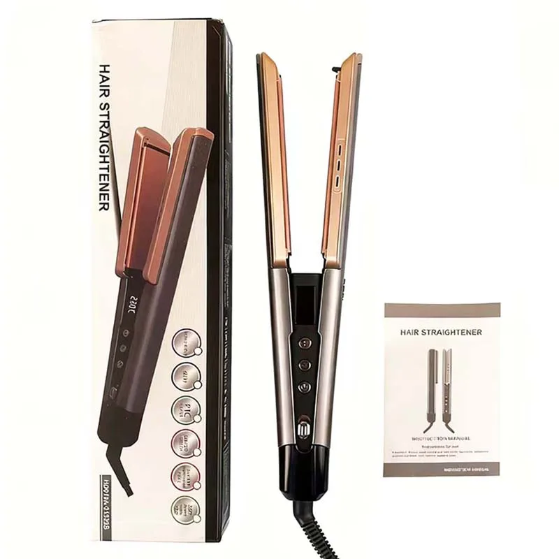 

Fast Hair Straightening Custom Logo Digital Display Straightener Hair Straightening Heater Hair Flat Iron