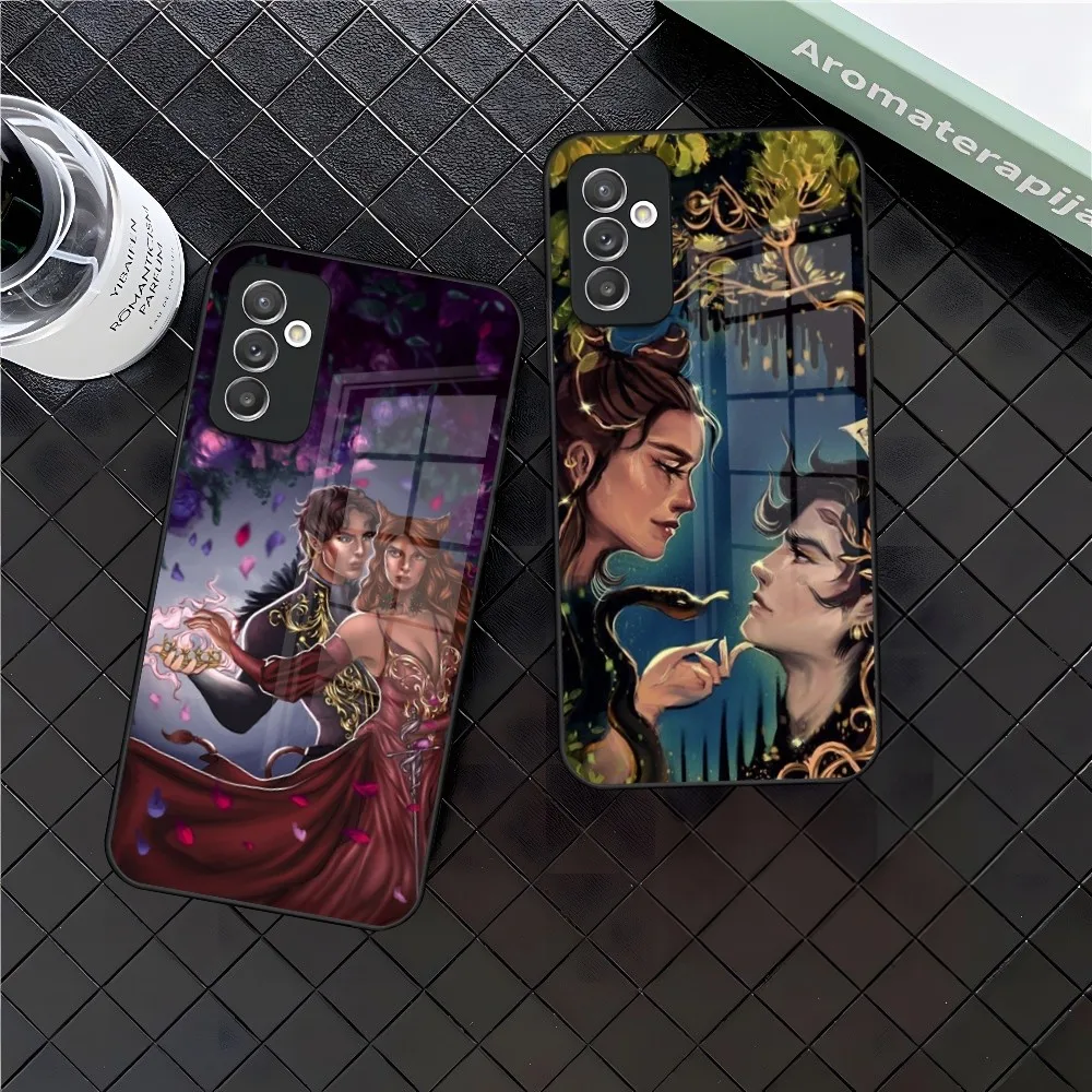 The Cruel Prince Jude And Cardan Phone Case For Samsung S30 S21 S23 S22 S20 Fe S10 E S9 Note 20 10 Pro Ultra Plus Glass