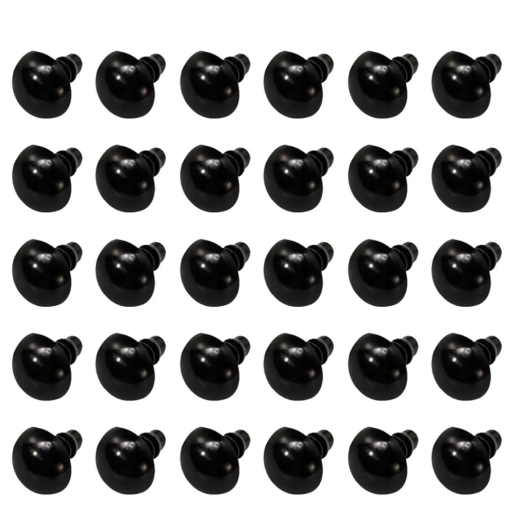 

200 Pairs DIY Animal Screw Eyes Black Eye Plastic Eye for DIY Scrapbooking Crafts Projects- Size 8MM