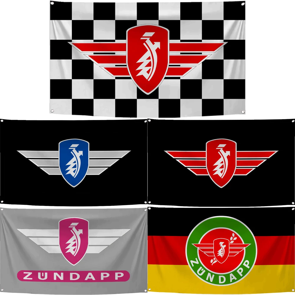 60x90cm 90x150 ZUNDAPP Motorcycle Flag Polyester Digital Printed Car Racing Club Banner Tapestry curtain