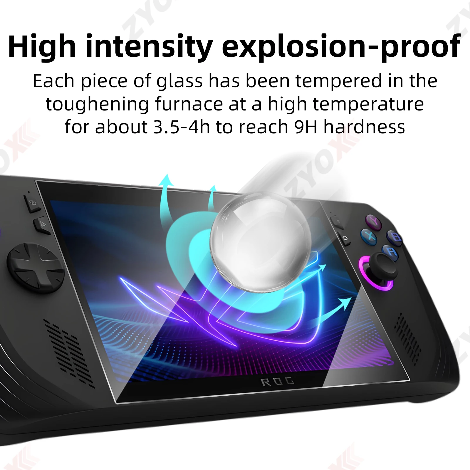 Tempered Glass for Asus ROG Ally X Anti-scratch Screen Protector Film for ROG Ally X HD Protector Film Protective Accessories