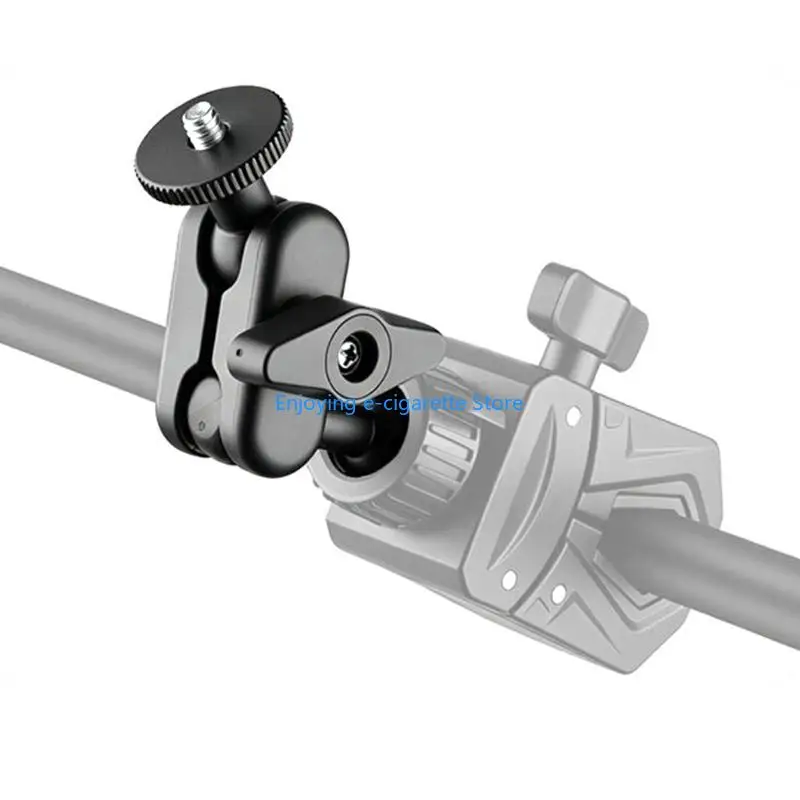 2er-Pack Ständermontageadapter, schwarzes 1/4-Gewindezubehör mit manuellem Spannknopf für Gerätehalter und Kamerahalterung Y4QF – Detail 8