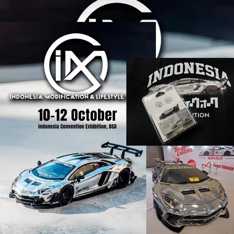 IMX 1:64 Indonesia edición limitada LBWK Lambo X IMX aleación de toro galvanizada modelo de coche de simulación en miniatura fundido a presión, en stock