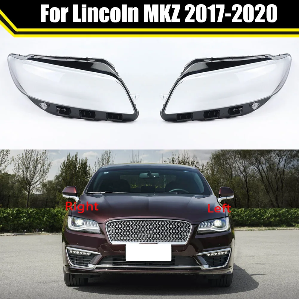 

Front Car Bright Headlamp Lamp Cover Glass Lamp Shell Caps Headlight Cover Transparent Lampshade For Lincoln MKZ 2017-2020