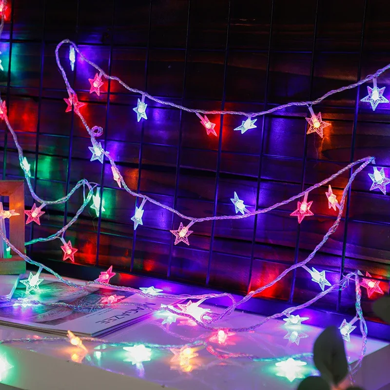 Guirxiété lumineuse LED Star Sprite pour décoration de Noël, flash de document chaud, alimentation USB, décoration de jardin de mariage