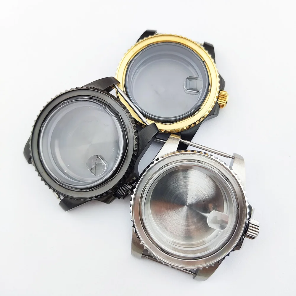 

NH35/NH36Case 40mm Watch case 120 clicks case Stainless Steel Case Sapphire Glass For NH34 NH35 NH36 Movement Watch Accessories