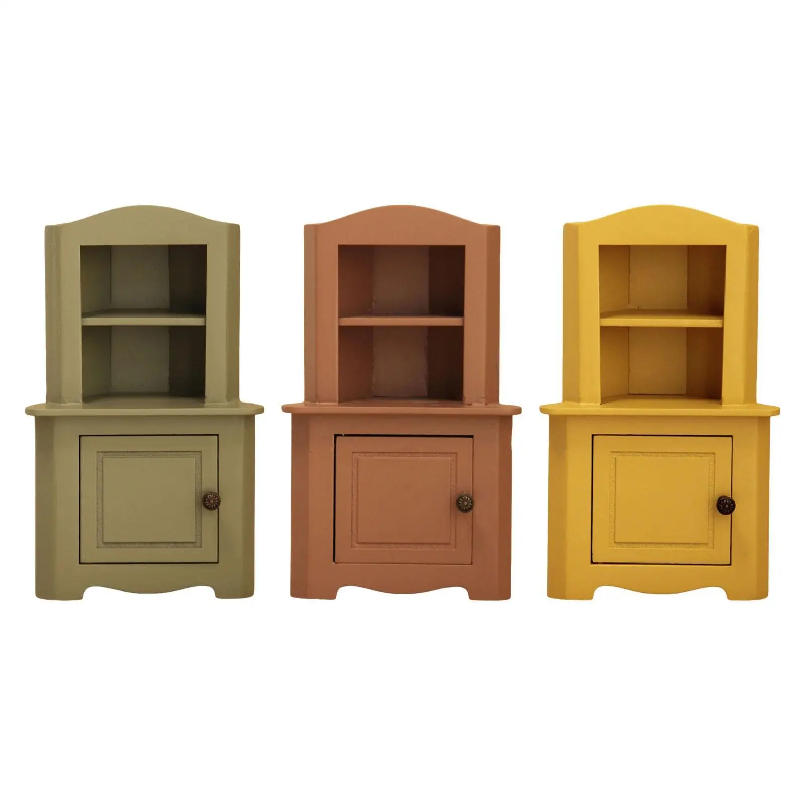 

1:12 Dollhouse Storage Cabinet Miniature Furniture Photo Props Pretend Play Doll
