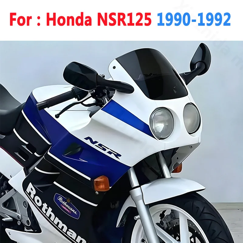 Windshield For Honda NSR125 NSR125R NSR 125 125R 1990 1991 1992 Motorcycle Windscreens Wind Deflectors Viser Visor Black