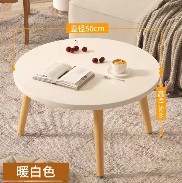 Ergonomic Round Coffee Tables Breakfast Coffee Aesthetic Luxury Small Side Table Space Saving Bistro Simple Hotel Furniture
