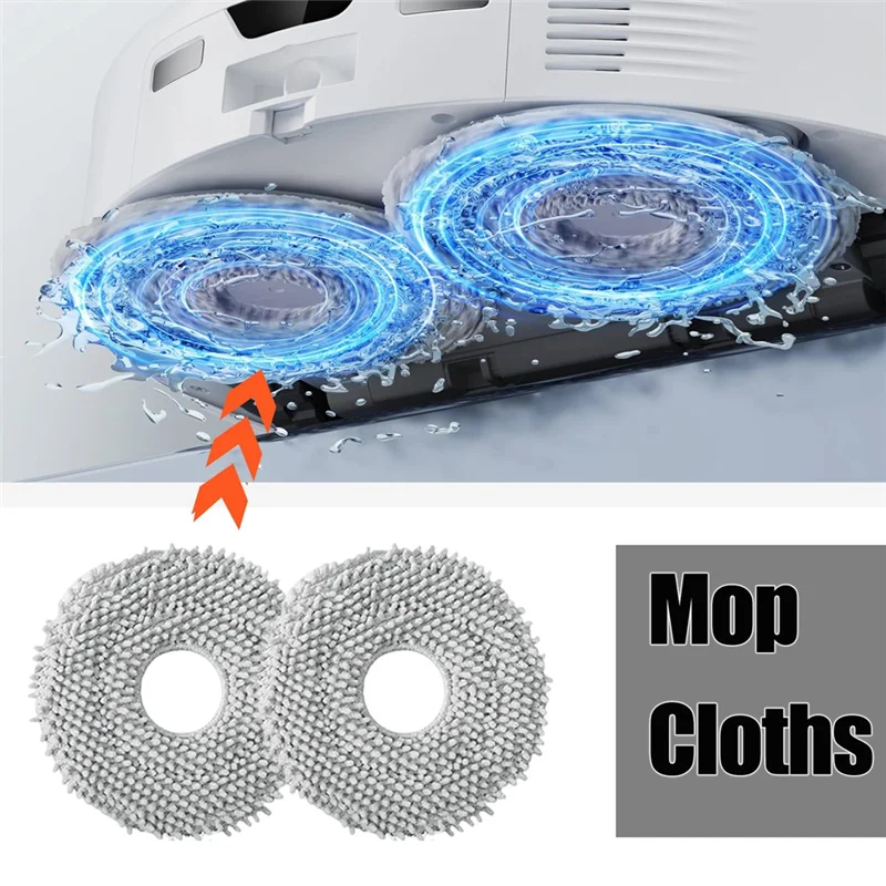 

14 Pack Replacement Parts Kit For Roborock Qrevo Curve / P20 Pro Robot Vacuum Cleaner, HEPA Filters, Mop Pads,Dust Bags-AT64