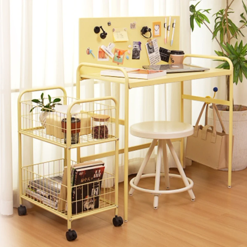 

Магнитный письменный стол, скандинавский железный учебный стол, прочный компьютерный стол для домашнего офиса, небольшое пространство, эстетический стол для ноутбука для спальни