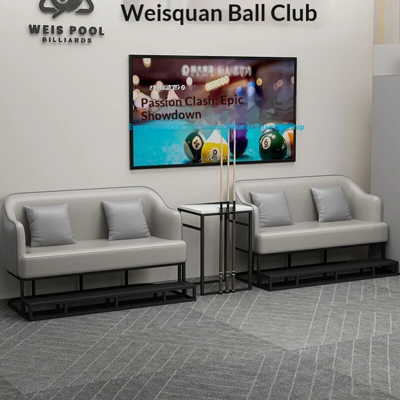 &c Billiard Sofa Card Seat Chair Watching Ball Chair Billiard Room & Hall PU Leather Leisure Table Chair