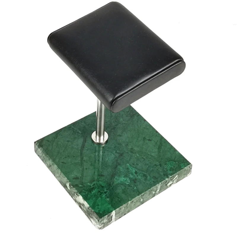 

【Buy It-Now!】 Green Marble Silver Support Rod Watch Bracelet Bracelet Display Stand, Leather Jewelry Storage Stand, Watch Stand