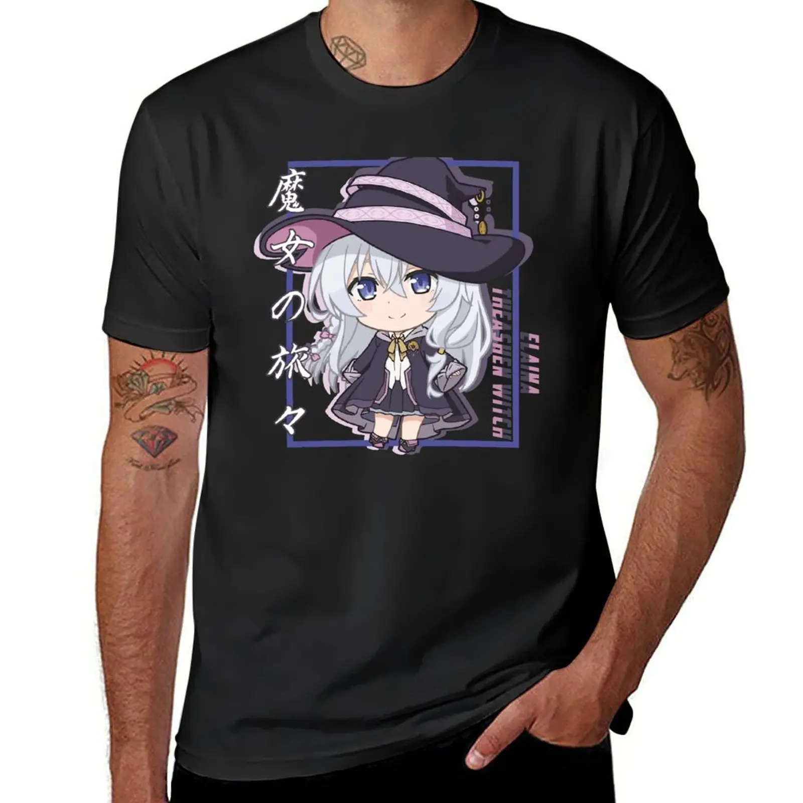 

New Wandering Witch: The Journey of Elaina T-Shirt Short t-shirt heavyweight t shirts mens graphic t-shirts pack