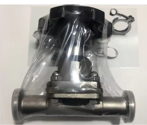 GM-KF16/25/40/50 صمام الحجاب الحاجز الفراغي السريع، مشبك صمام تفريغ عالي يدوي سريع التركيب، 304 من الفولاذ المقاوم للصدأ #2