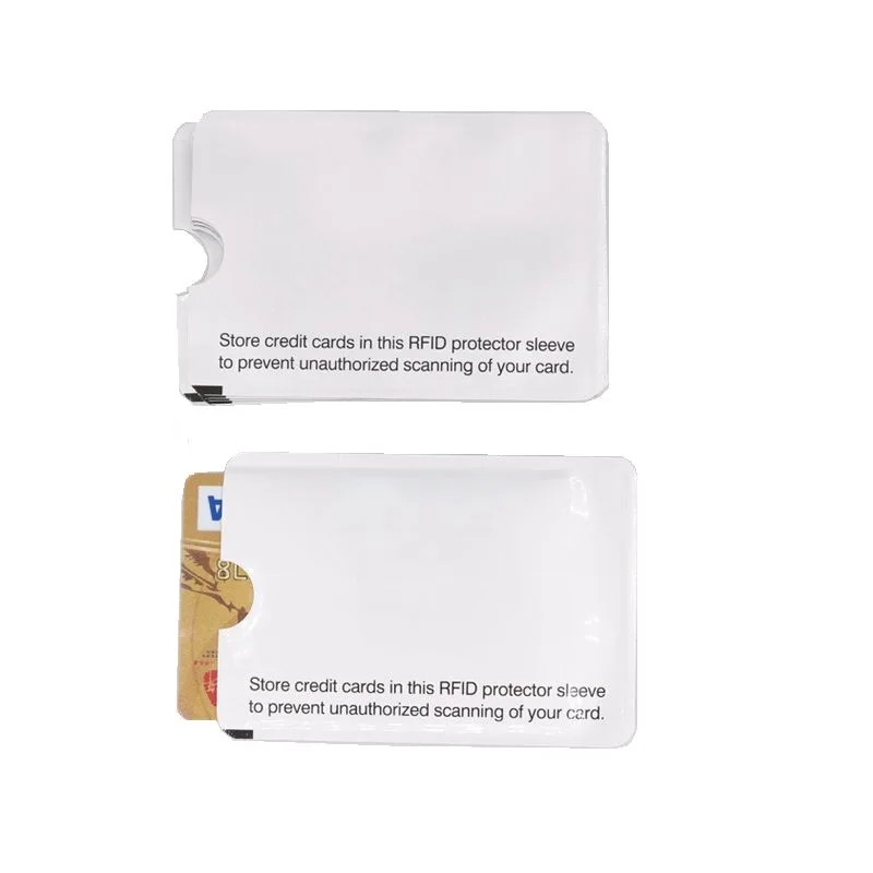 5PCS RFID Card Shielded Blocking Sleeve 13.56mhz Card Protection NFC Security Card  Prevent Unauthorized Scanning