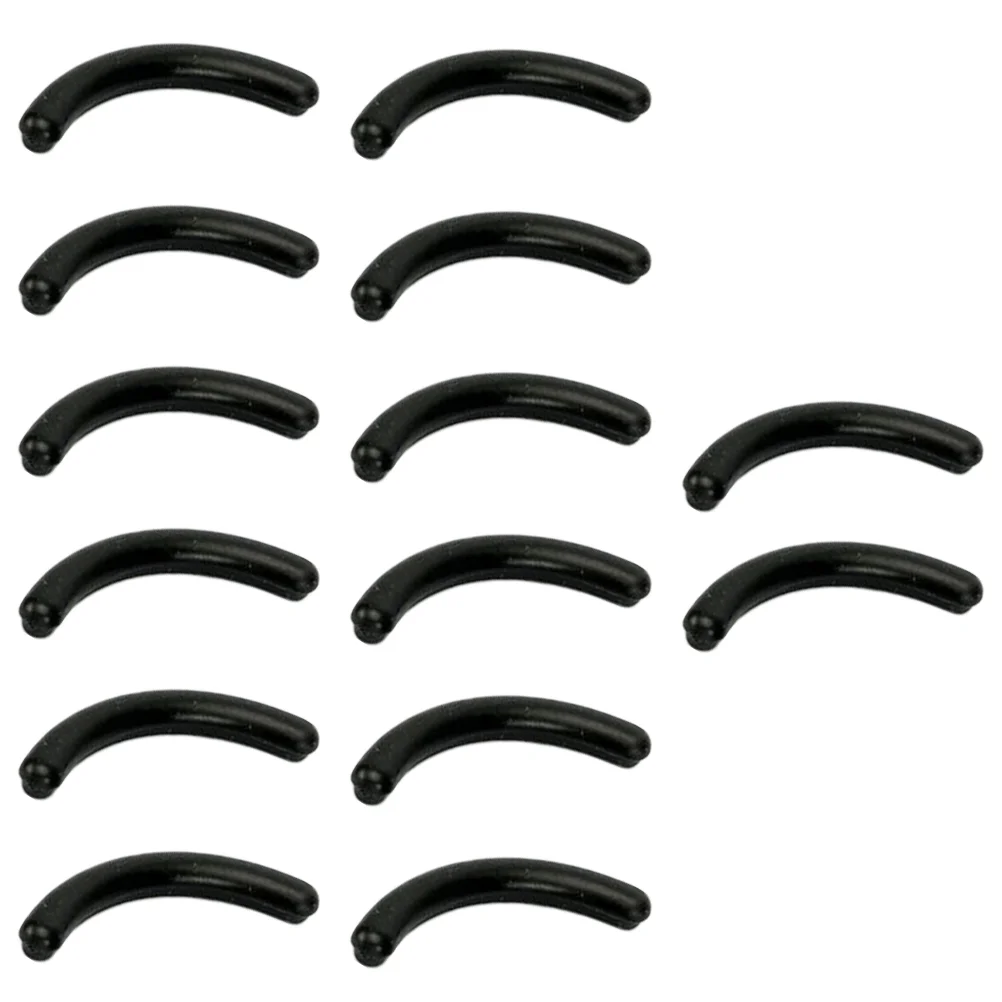 16 Pcs Black Silicone Strips Elastic Curler Pads Refill For Women Eyelash Curler Rubber Cushions Beauty Tools Makeup Accessories