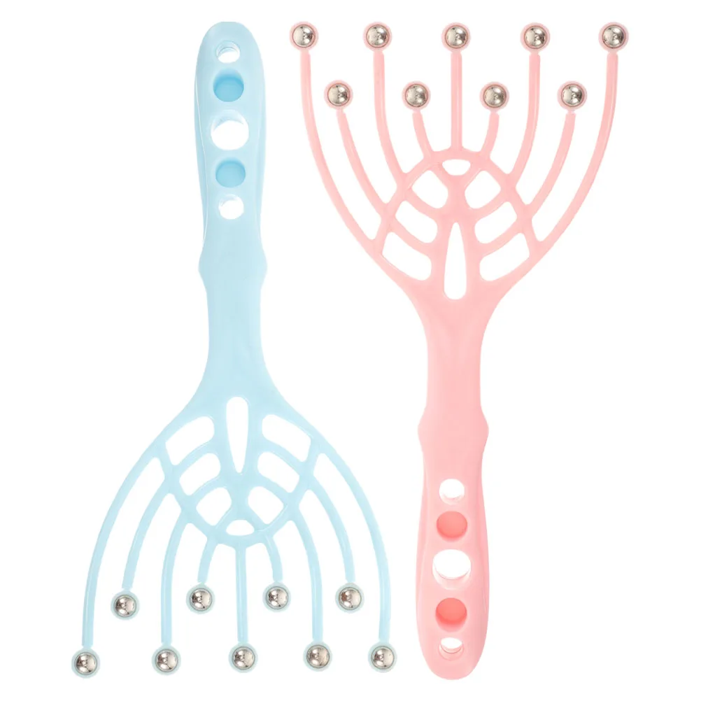 

2Pcs Scalp Massager Tool 9 for Stress Relief Head Neck Shoulder Massage Relaxation Spa Equipment