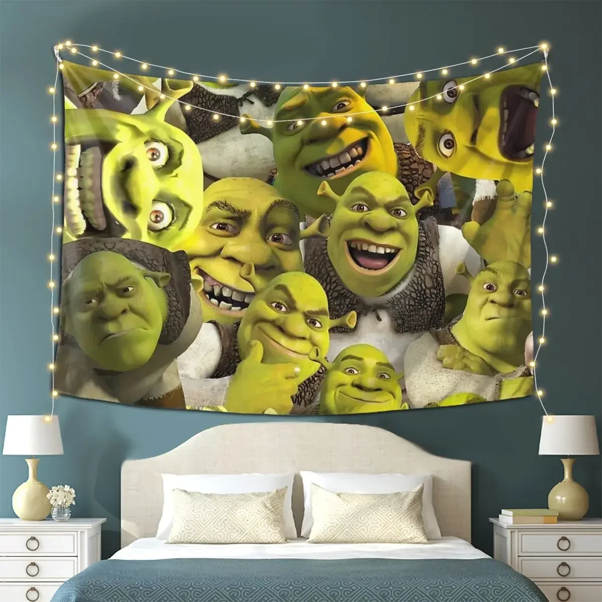 Shrek Tapestry Decoration Art Aesthetic Tapestries for Living Room Bedroom Decor Home Hippie Wall Cloth Wall Hanging