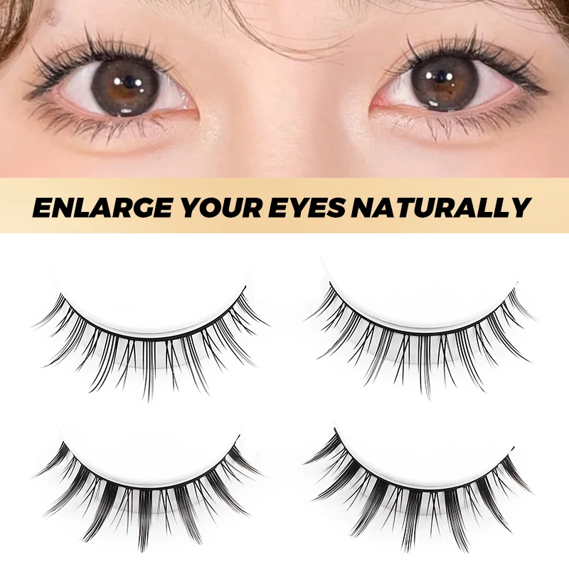 3 Pairs Reusable Eyelashes No glue Needed Self Adhesive Eyelashes Natural Lashes  Supplies Manga Eyelashes Makeup Anime Lashes