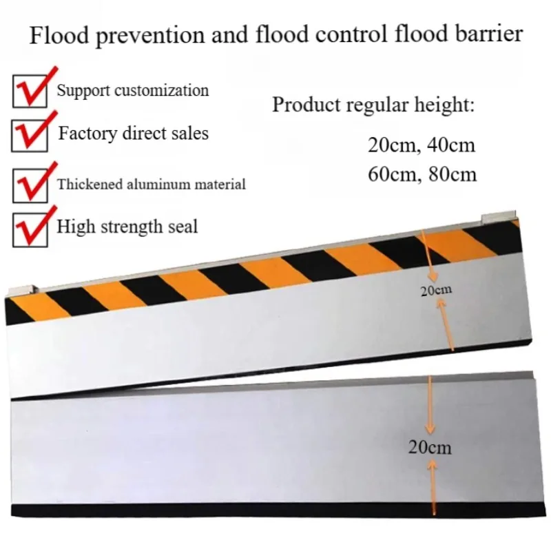 

Aluminum Alloy Flood Control Water Retaining Plate For Underground Garage Wall Stainless Steel Gate Waterproof Mouse Baffle
