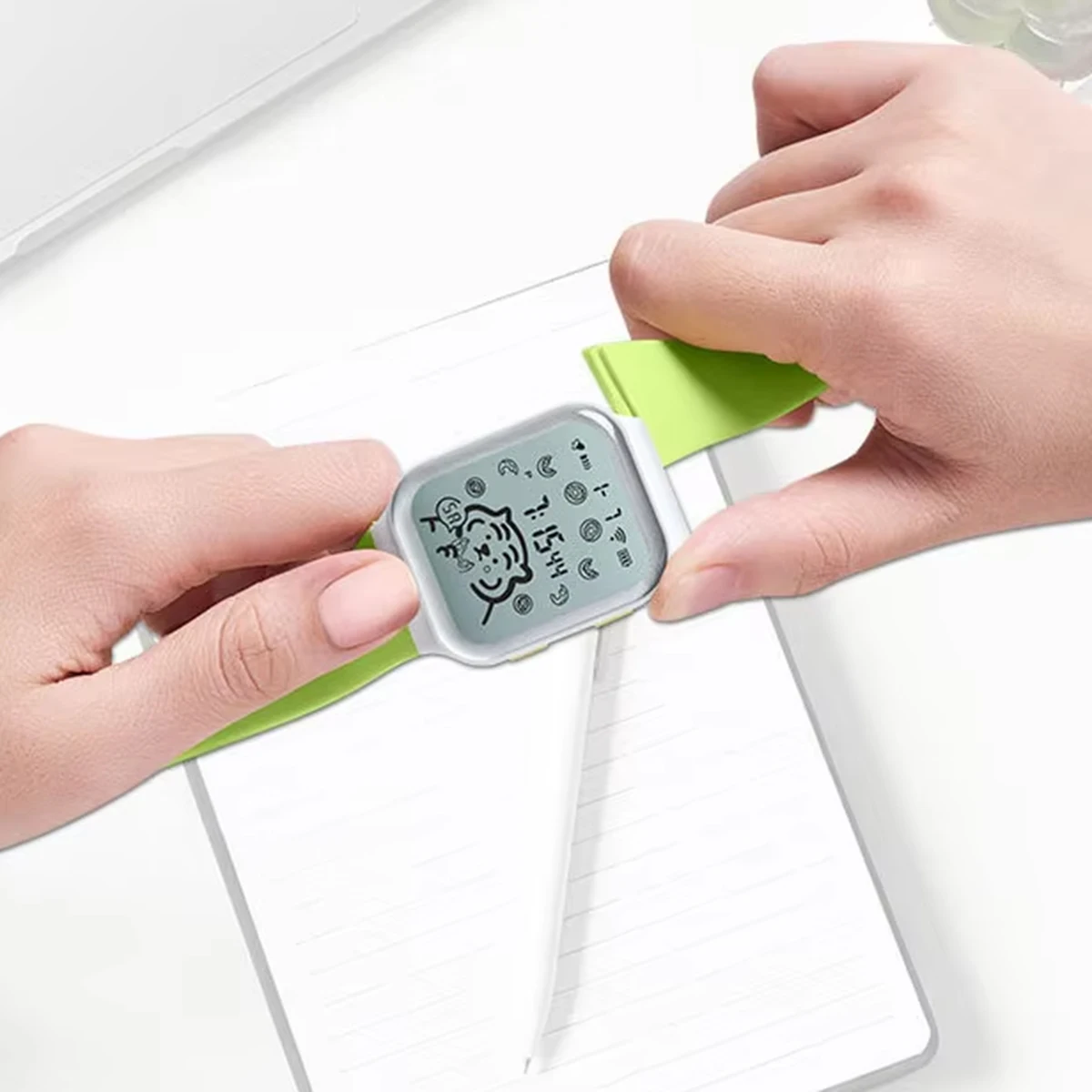 Relógio de estudante LED luminoso à prova d'água relógio eletrônico moda esportes relógio cabeça de tigre unissex