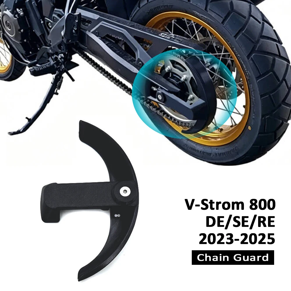 V-STROM 800 Motorcycle Chain Guard Rear Wheel Cleaning Protection For Suzuki V-Strom800 DE/SE/RE Anti-Splash Chain Cover Plate
